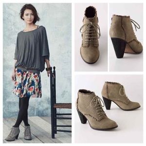 Anthropologie Hettie Ankle Boots